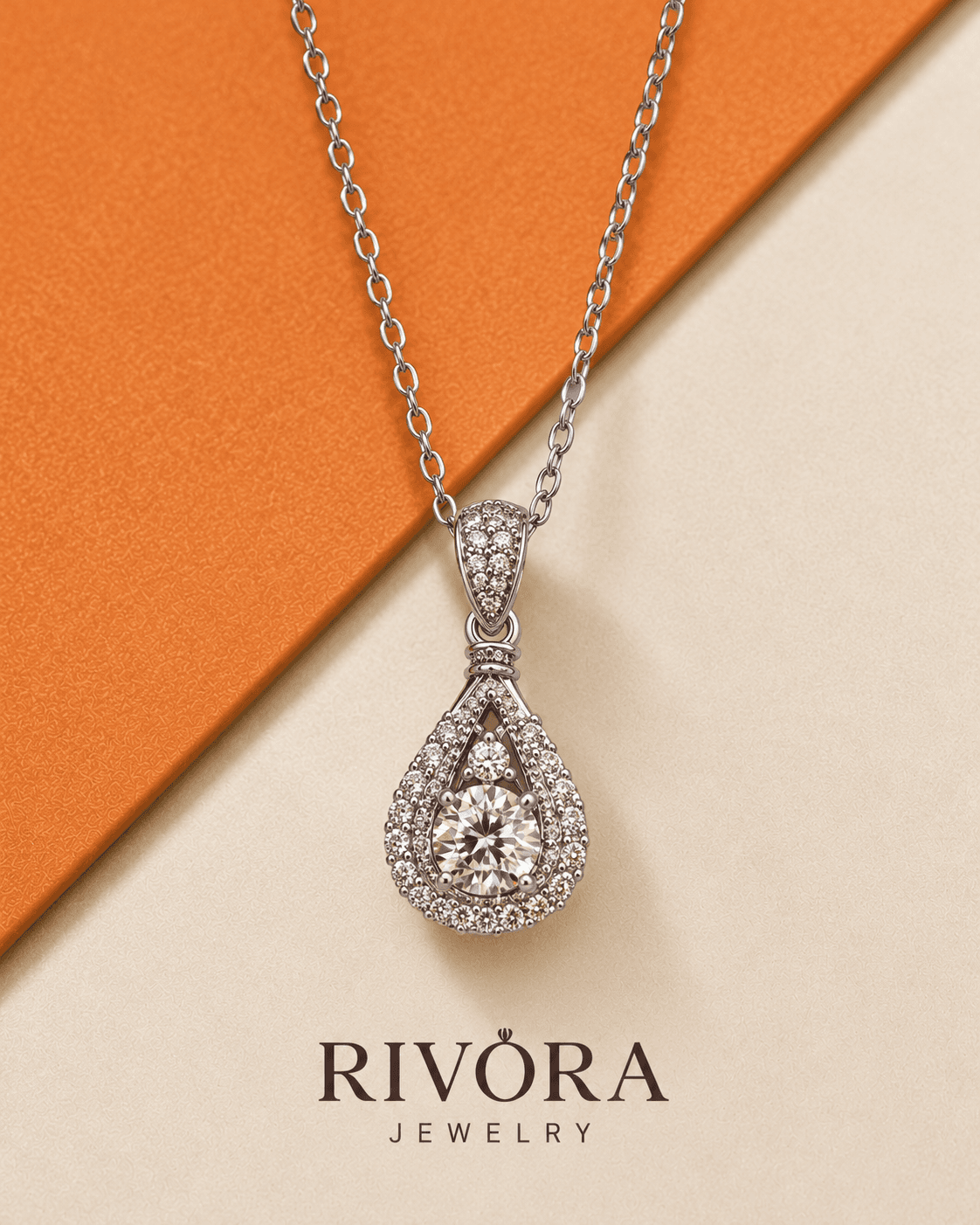 Aurora Teardrop Necklace