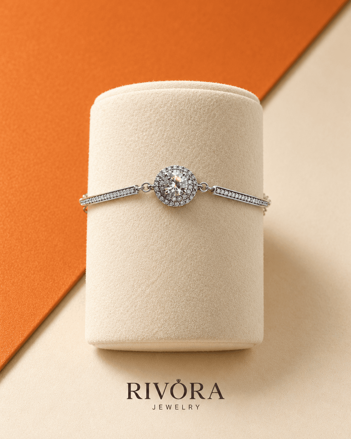 Celeste Double Halo Bracelet