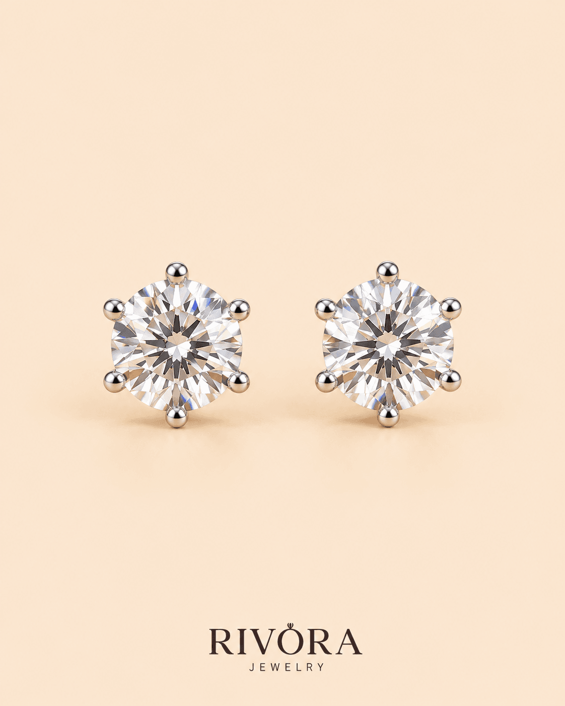 Classic Brilliant Solitaire Studs