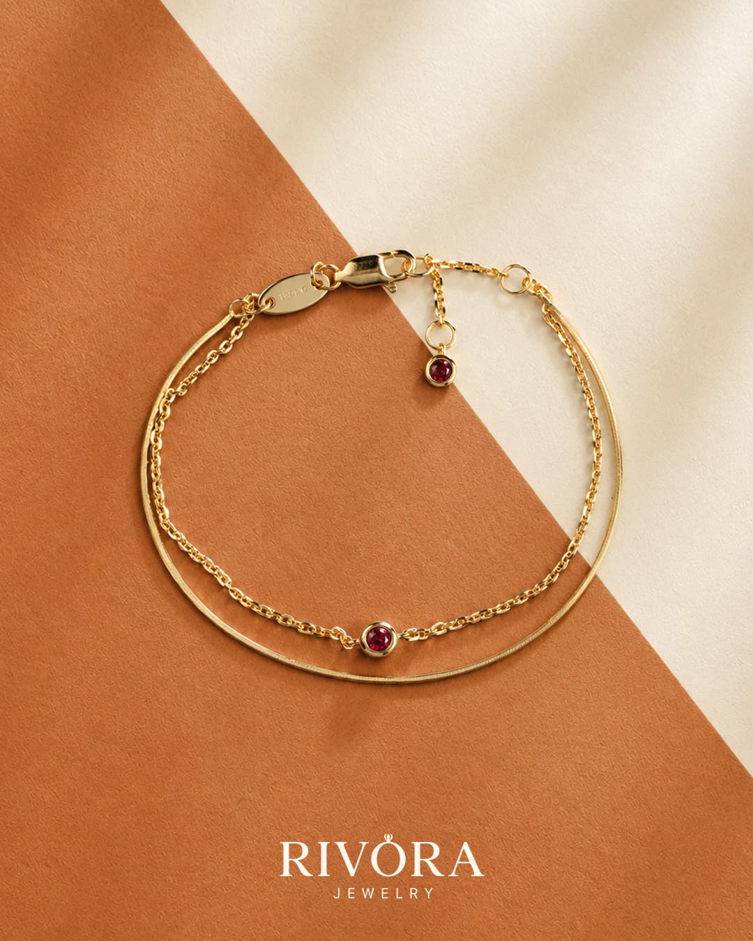 GOLDEN WITH RUBIES BRACELET
