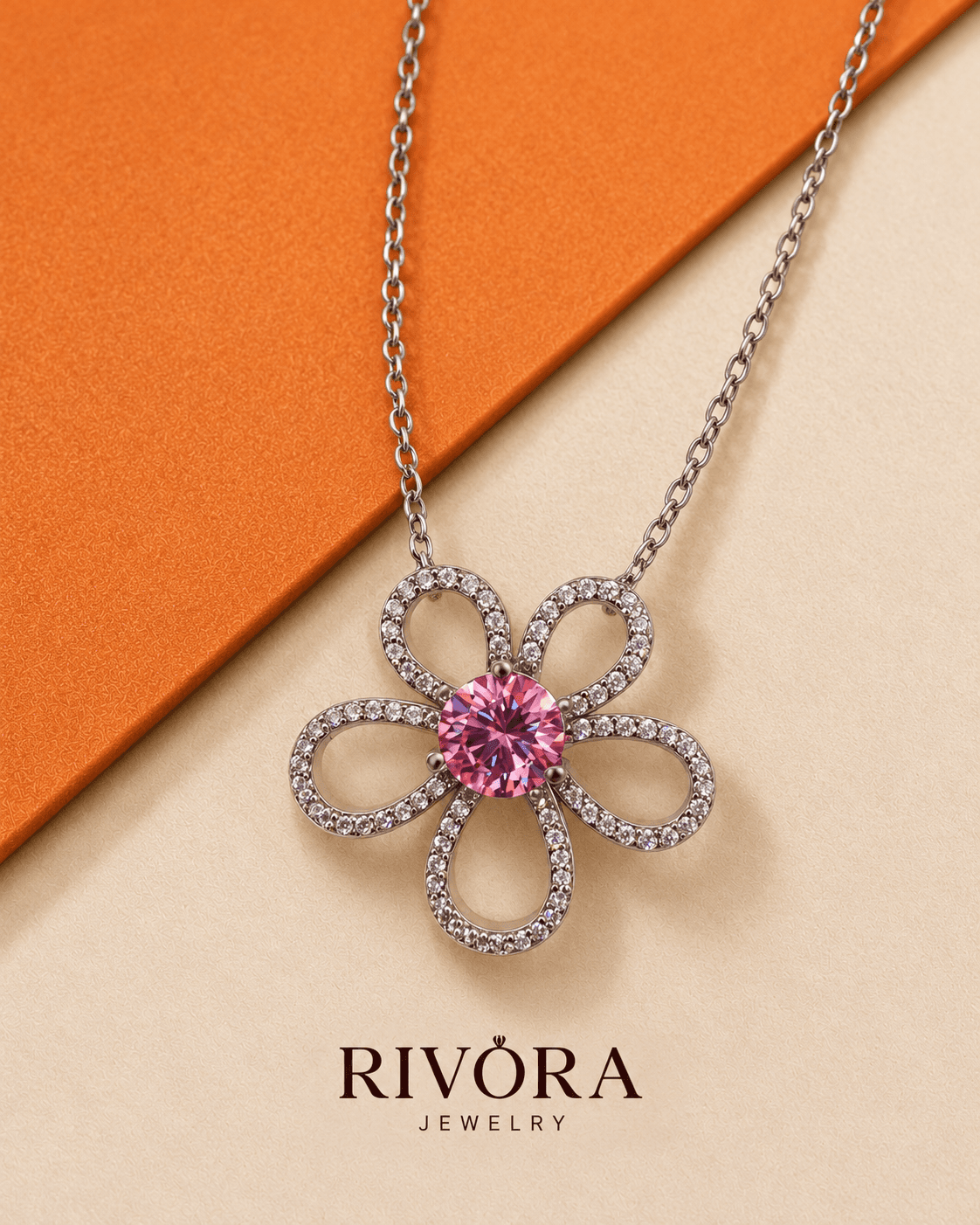 Daisy Bloom Pink Necklace