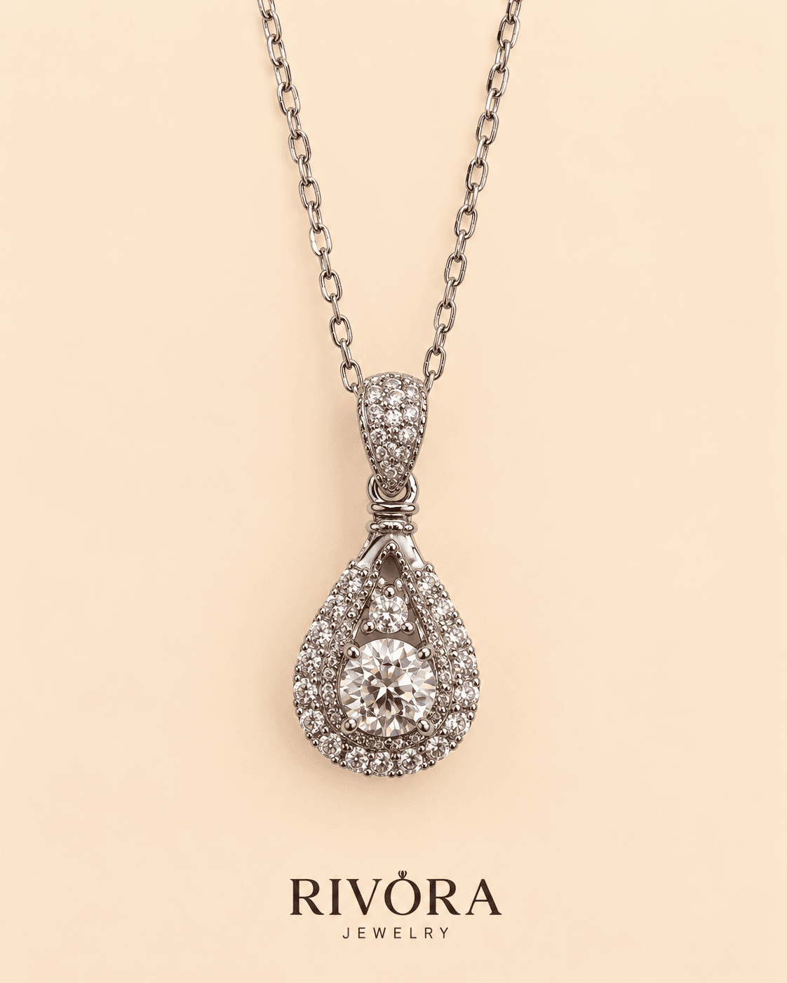 Aurora Teardrop Necklace