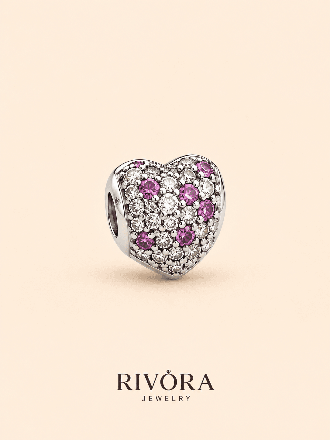 STUDDED-STONE HEART